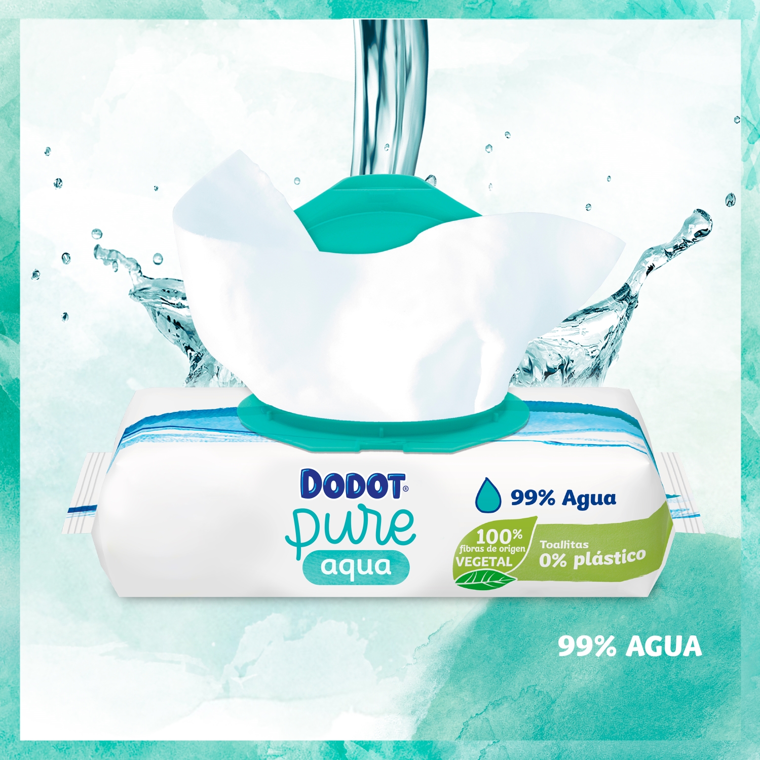 Anúncio Toalhitas Pure Aqua de Dodot 10” 